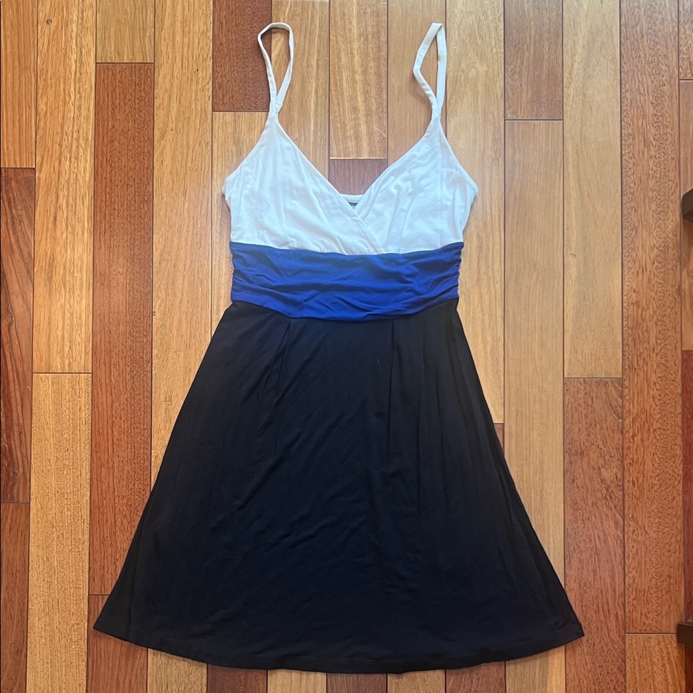 Express Colorblock Spaghetti adjustable Strap Dress